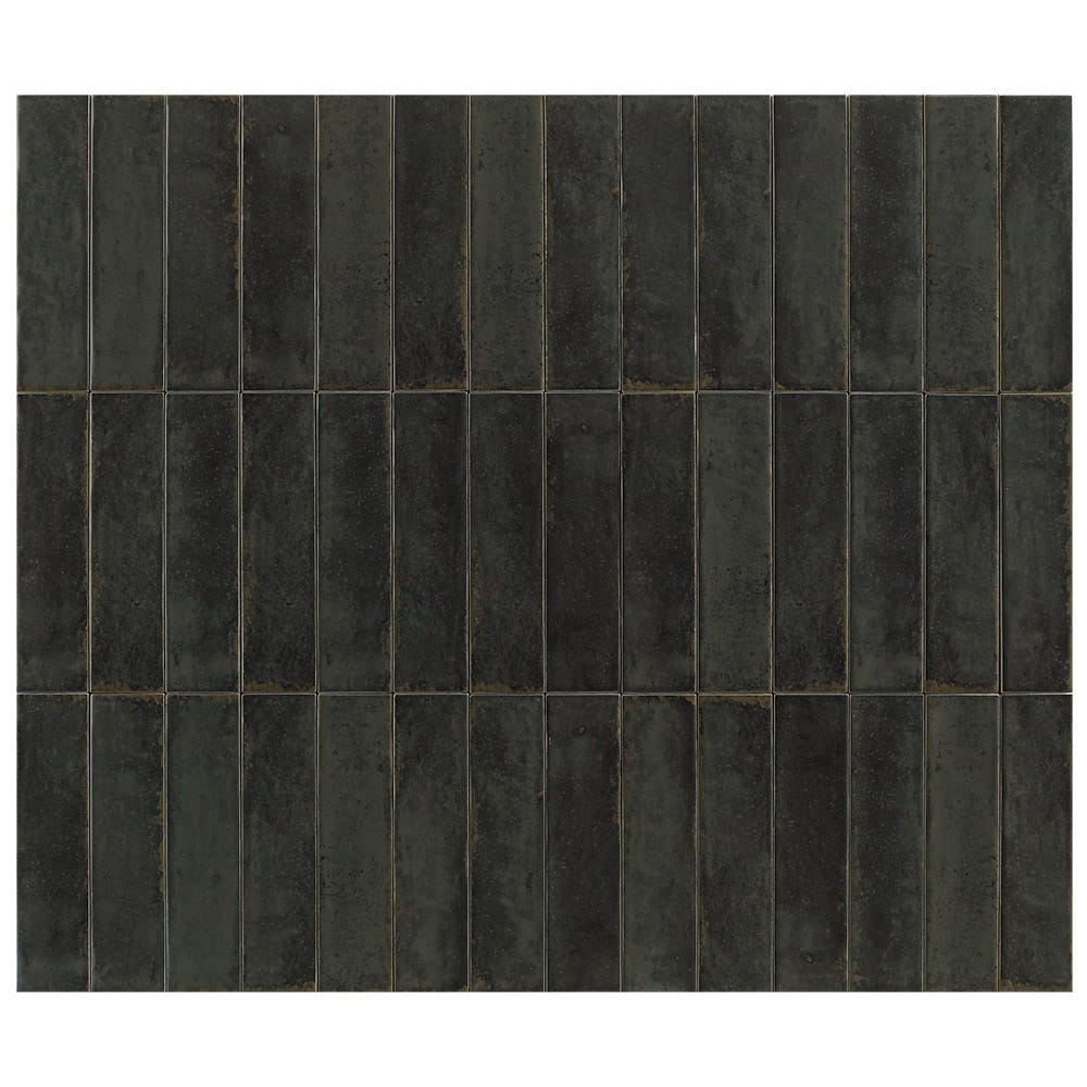Charcoal textured wall tiles with mineral variation, Rustico Linea Cerastone Sydney
