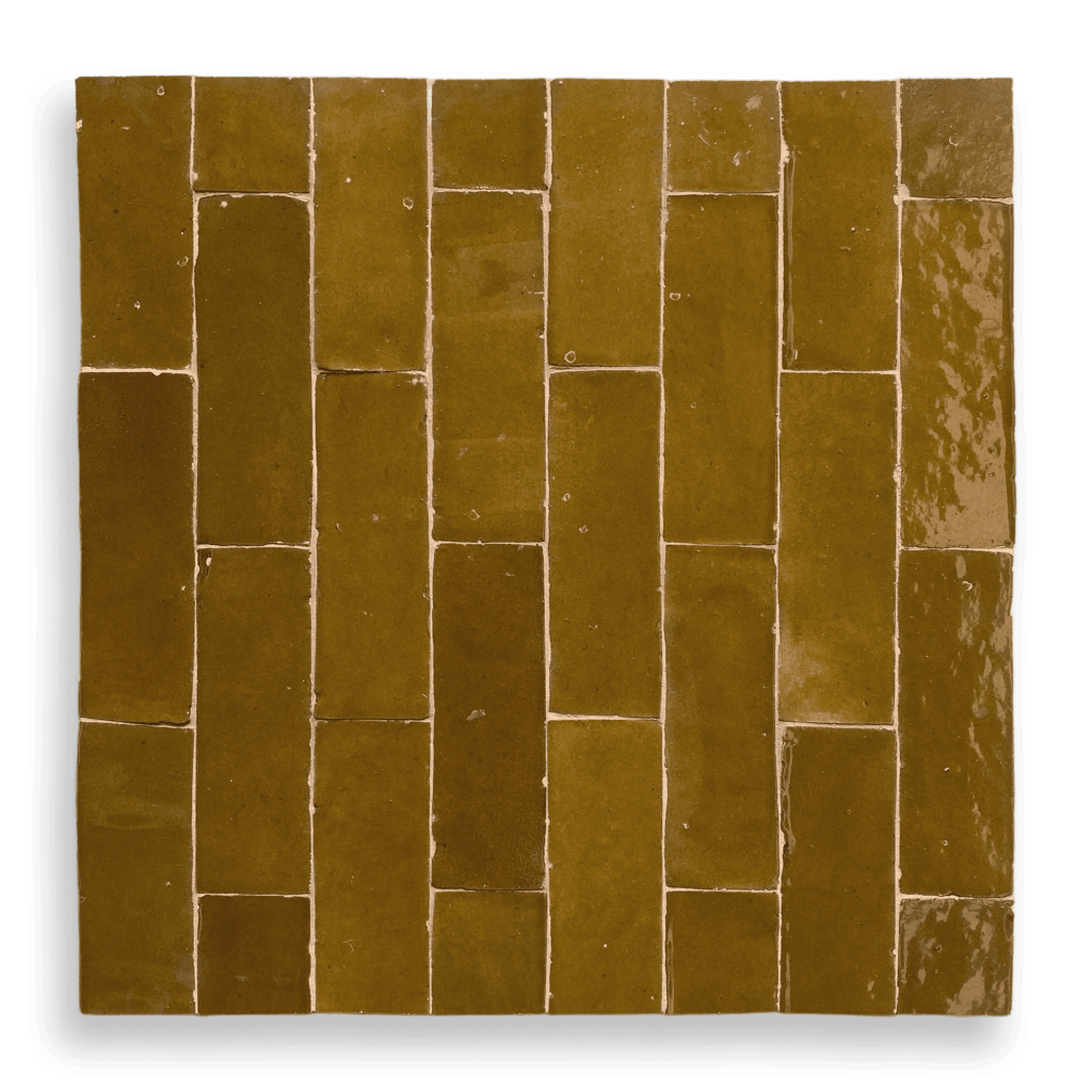 Cinnamon Handmade Moroccan Bejmat Tile featuring warm cinnamon brown tones and traditional Moroccan craftsmanship.