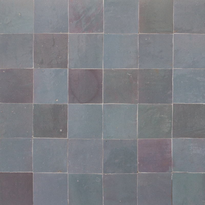 Dark Grey Handmade Moroccan Zellige Tile in 100x100 format featuring soft charcoal grey tones and handcrafted Moroccan character.