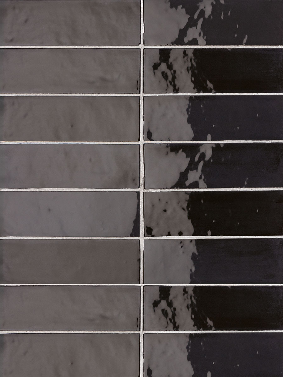 SARTI gloss porcelain brick tiles in soft contemporary colours for bathrooms and kitchen splashbacks.